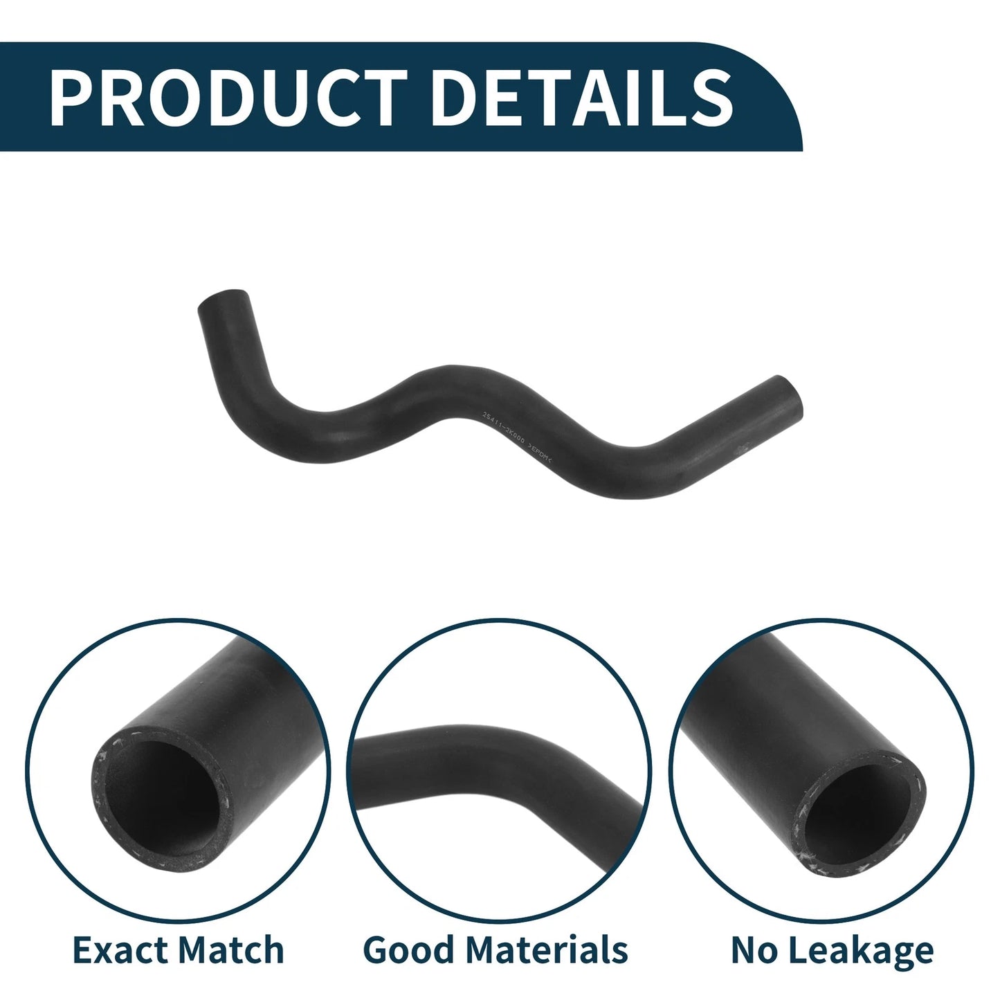 Radiator Hose No. 254112K000 for Kia Soul (2010–2012) Rubber Water Pipe