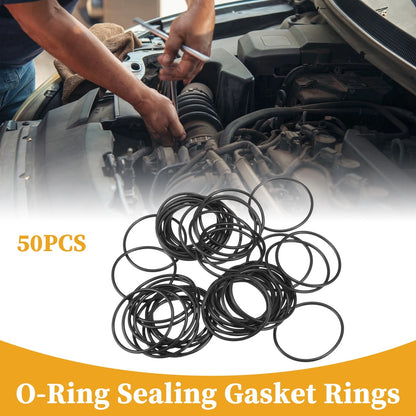 50pcs NBR Rubber O Ring Seal Gasket for Cars Trucks 28mm ID x 1.5mm CS
