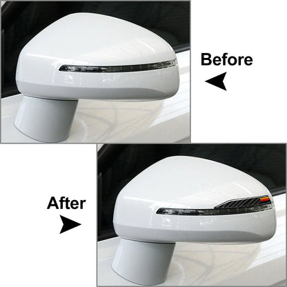 Carbon Black Universal Side Mirror Anti-Collision Protector Trim