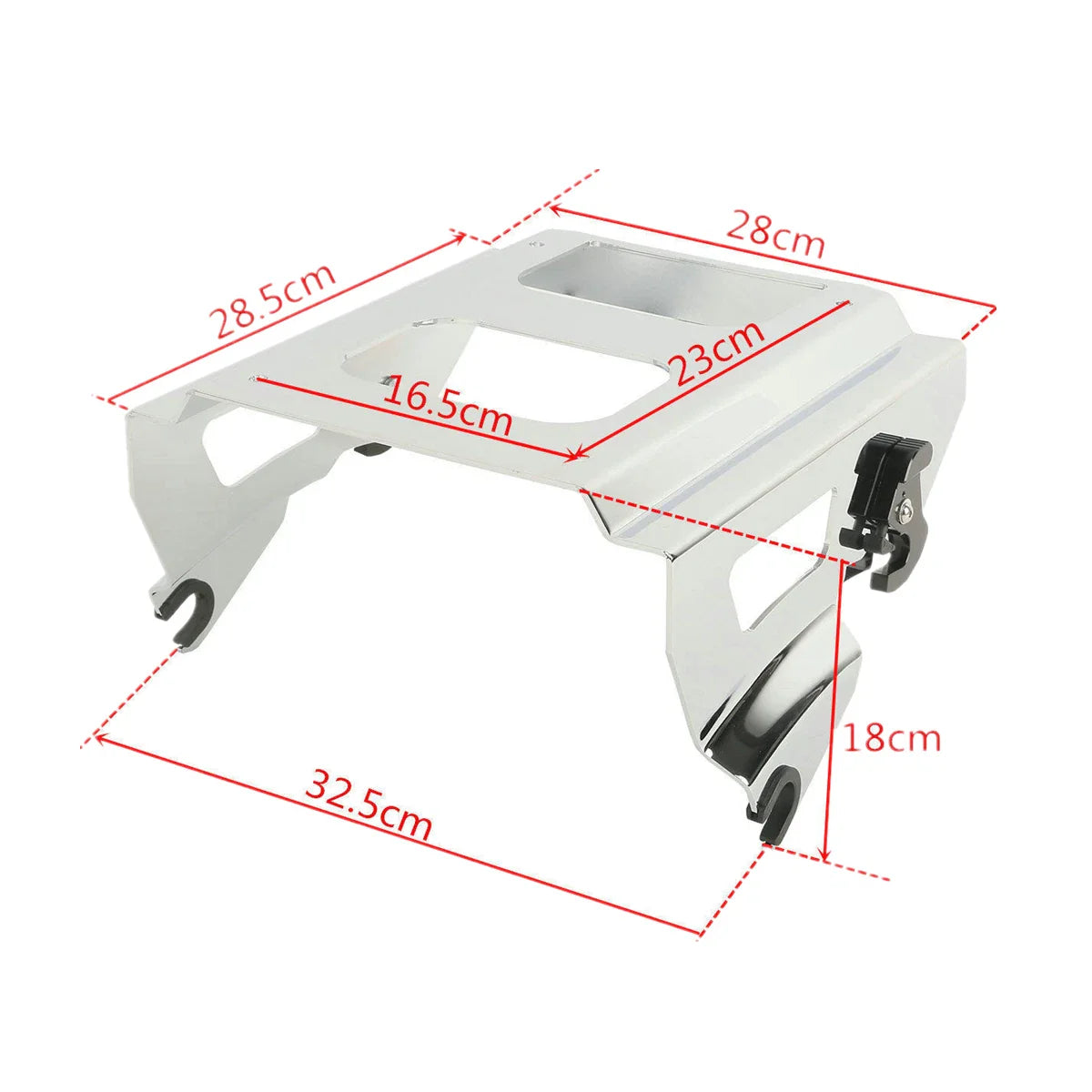 Chrome Detachable Solo Mount Rack for Harley Touring (2009-2013)