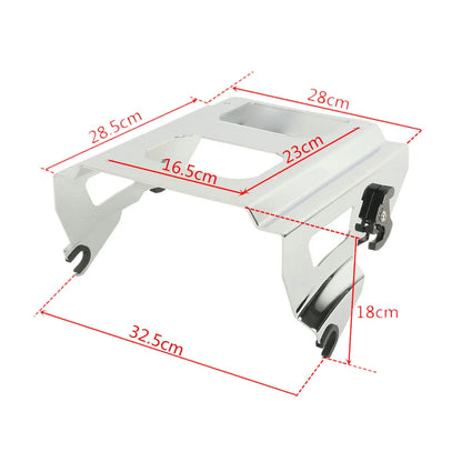 Chrome Detachable Solo Mount Rack for Harley Touring (2009-2013)