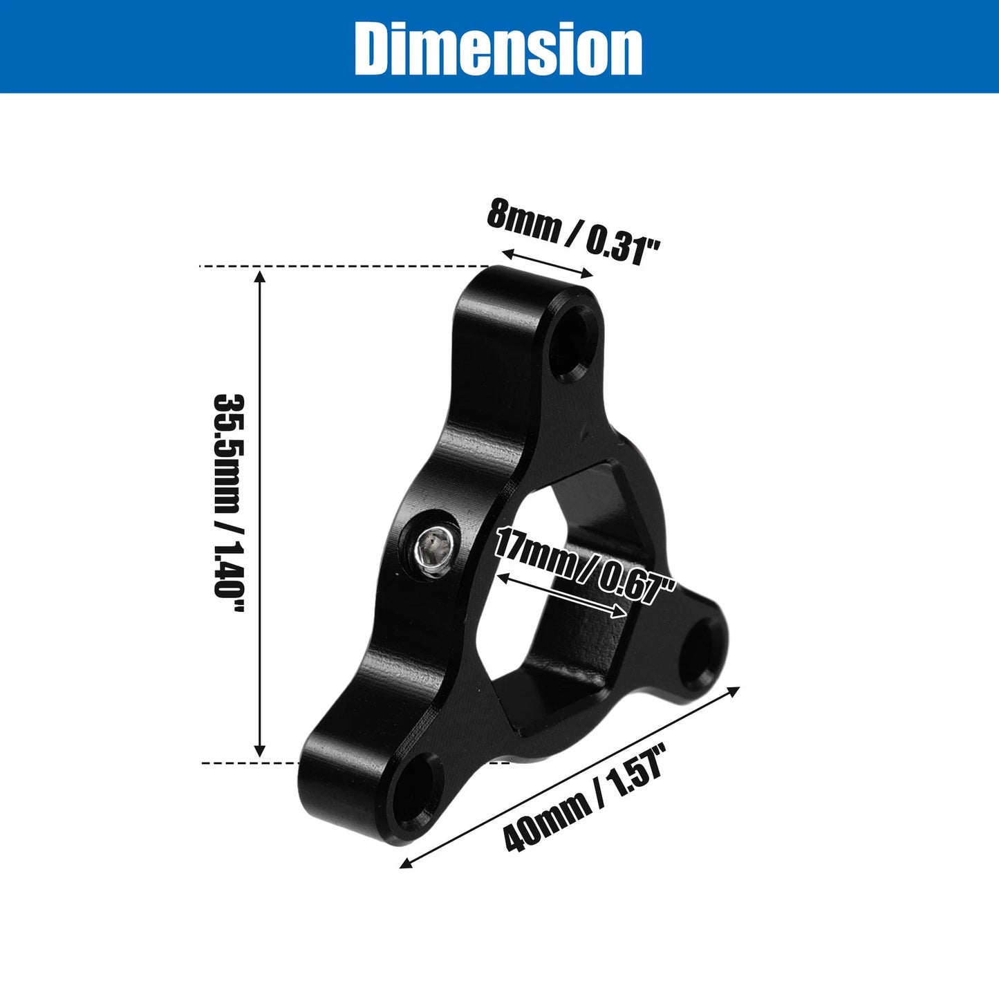 2X 17mm Racing Motorcycle Fork Preload Adjusters Aluminum Black