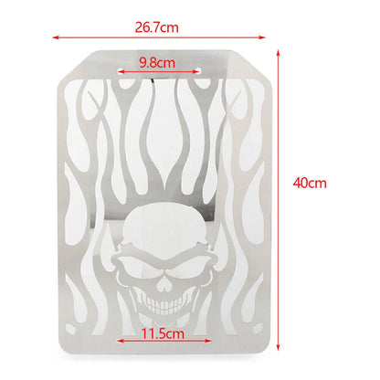 Skull Radiator Grille Cover for Kawasaki VN1500 Mean Streak (2000-2004)