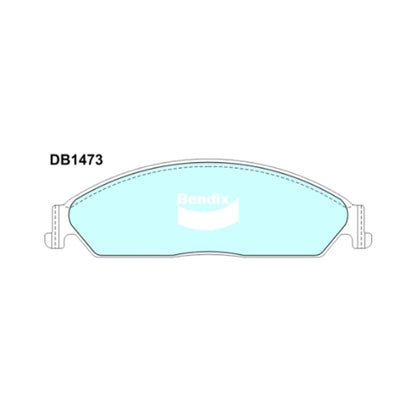 Set of 4 Front Disc Brake Pads for Ford LTD BA BF (2003–2007)