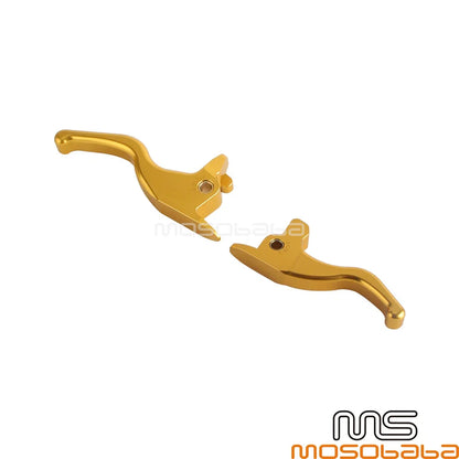 Gold Brake & Clutch Hand Lever Set for Harley Softail Fat Boy (2017)