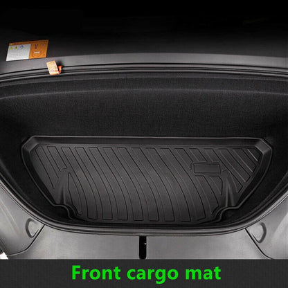TPE Black Frunk/Trunk Cargo Liner Pad Mat for Tesla Model X (2016–2020)