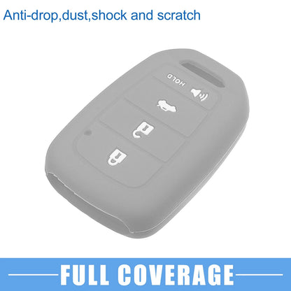 Smart Key Fob Cover Protector for Honda Civic Accord CR-V HR-V Gray (2 x)