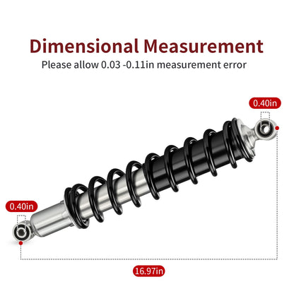Set of 2 Front Shocks for Honda Rubicon 500 TRX500FA (2001–2009, 2011–2014)