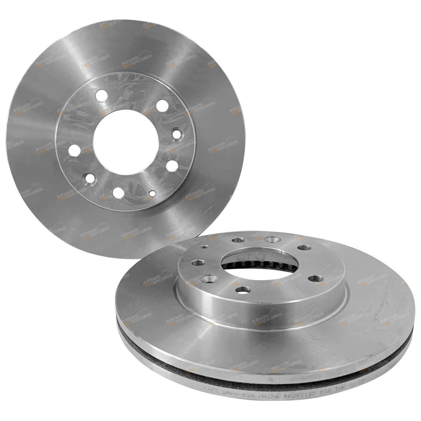 2x Front Disc Brake Rotors for Mazda Premacy (2002–2003)