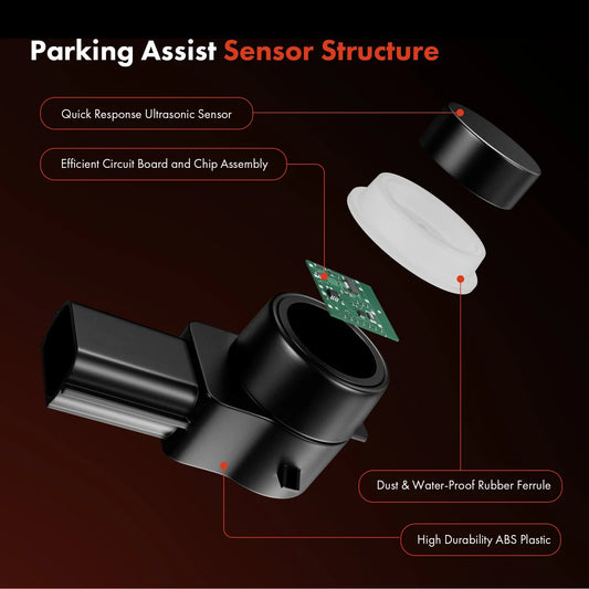 4x Front/Rear Side Parking Sensor for Ford Focus Fusion Saab 9-3 (1998–2013)