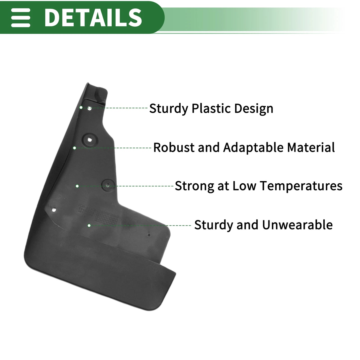 Mud Flaps Splash Guards for Lexus LX570 (2016–2022)
