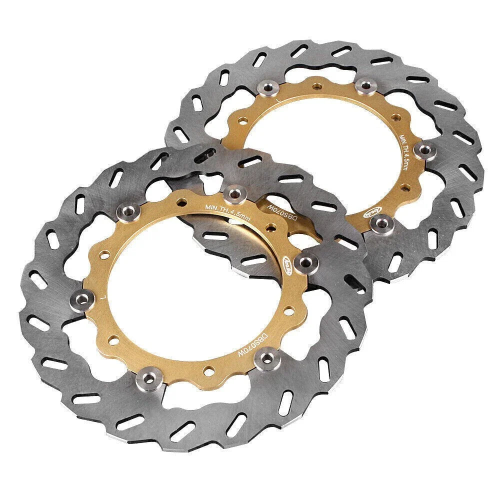 Front Brake Disc Rotors for Yamaha XP T-MAX ABS 500 (2008-2011) Gold