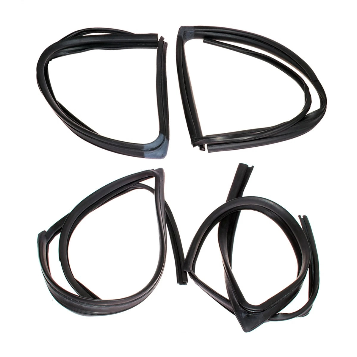 Set of 4 Door Glass Run Rubber Seals for Nissan Sentra Sedan B13 (1995–1999)