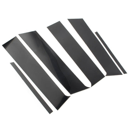 6X Black Pillar Posts Car Door Trim for Mitsubishi Lancer Sedan (2008–2017)