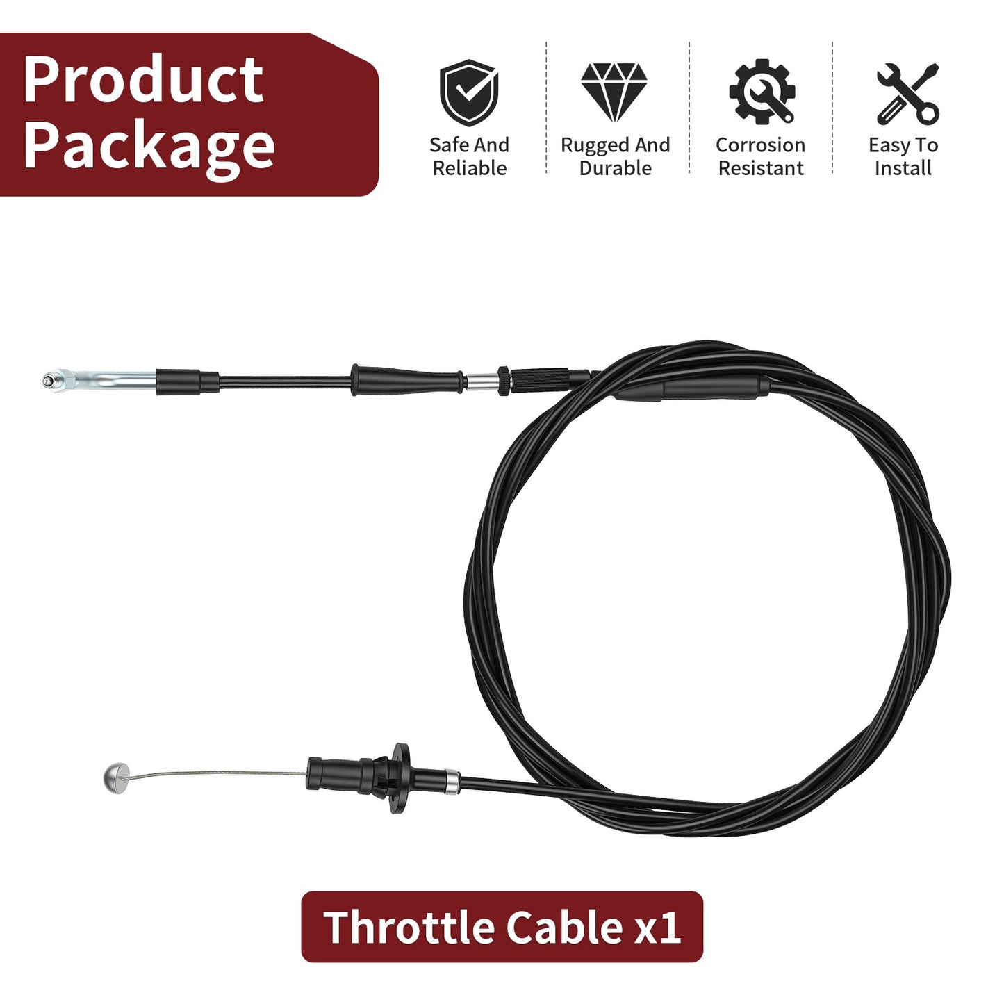Throttle Cable for Polaris Ranger Crew 700 (2008–2009)