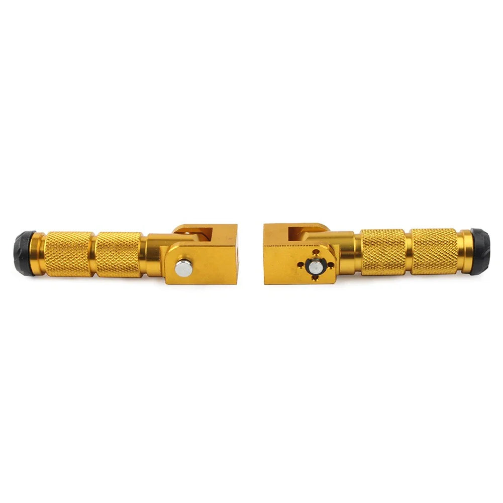 8mm Folding Footpegs for Electric Motor Bicycle ATV - Gold