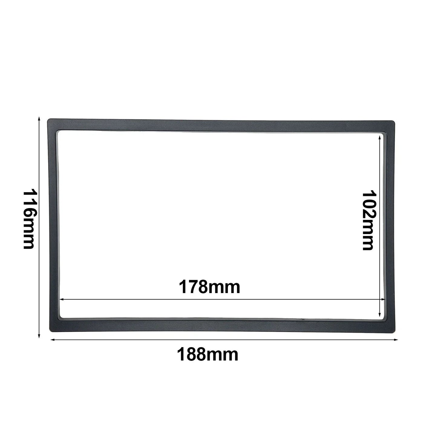 Auto Stereo Panel / 1pc / ABS Plastic Black Ultra-thin Radio Panel for Car Stereo