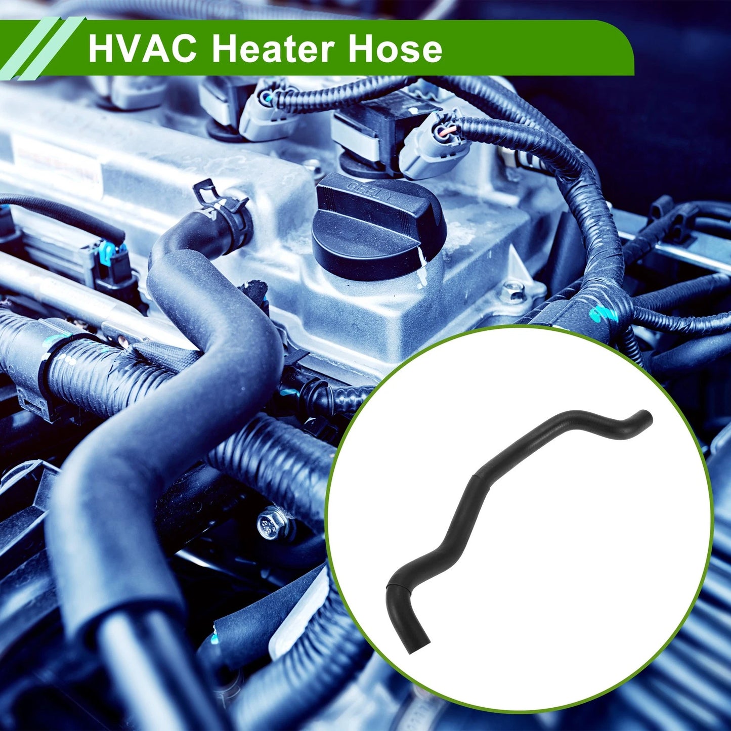 HVAC Heater Hose for Toyota Camry Solara 2.4L (2002–2006) No. 8724533450 Rubber