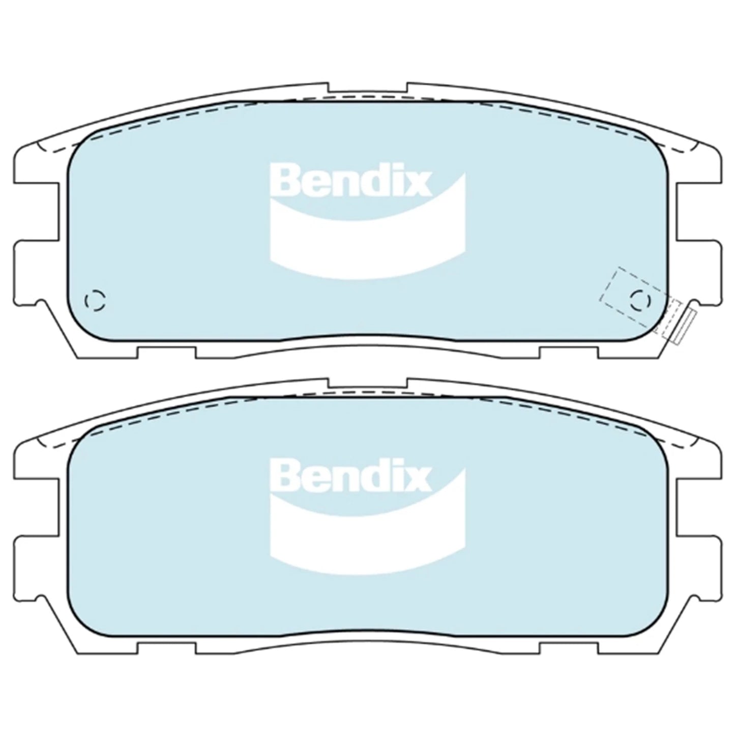 Set of 4 Rear Disc Brake Pads for Holden Frontera MX (1999–2003)