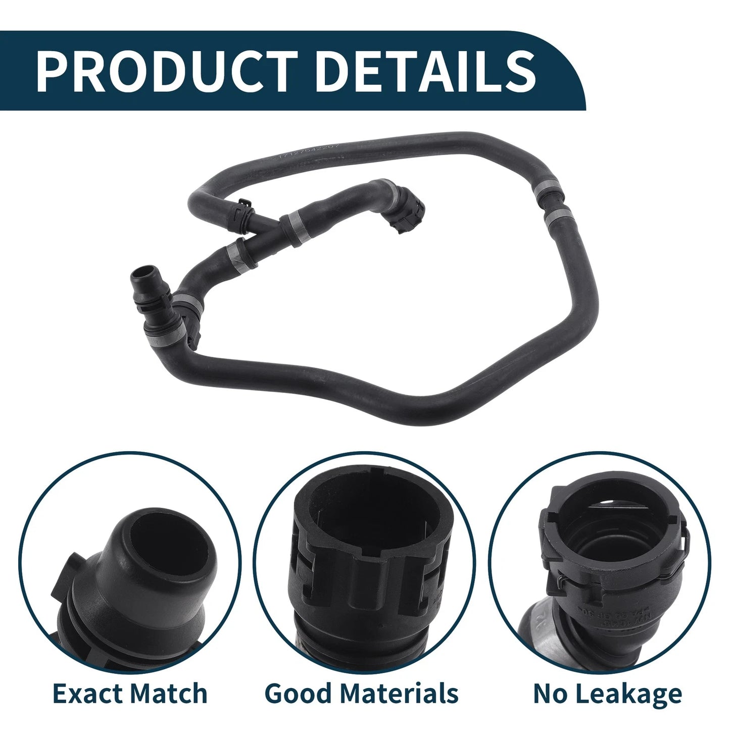 Radiator Hose No.17127542207 for BMW 5 Series (2004–2010)