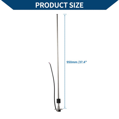 Fuel Sending Unit and Gauge Kit 0-190 Ohm 950mm for Boat Car (0–0)