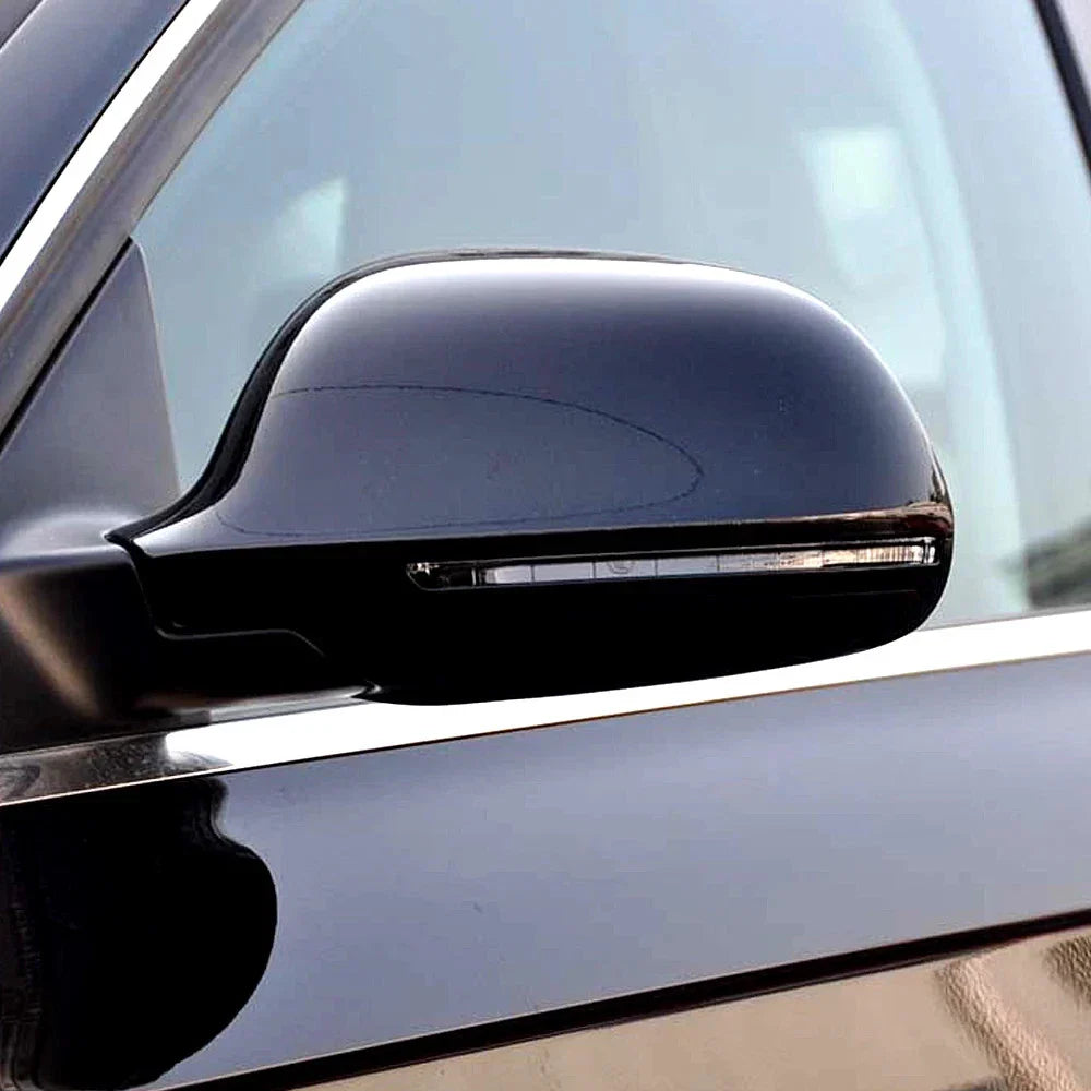 Black Mirror Cover Cap Without Lane Assist for Audi A3/S3 (2009–2010)