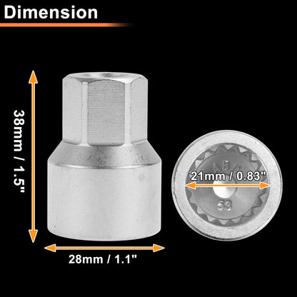 Wheel Lock Lug Nut for VW Touareg (2004–2018) - ABC53/17Pt