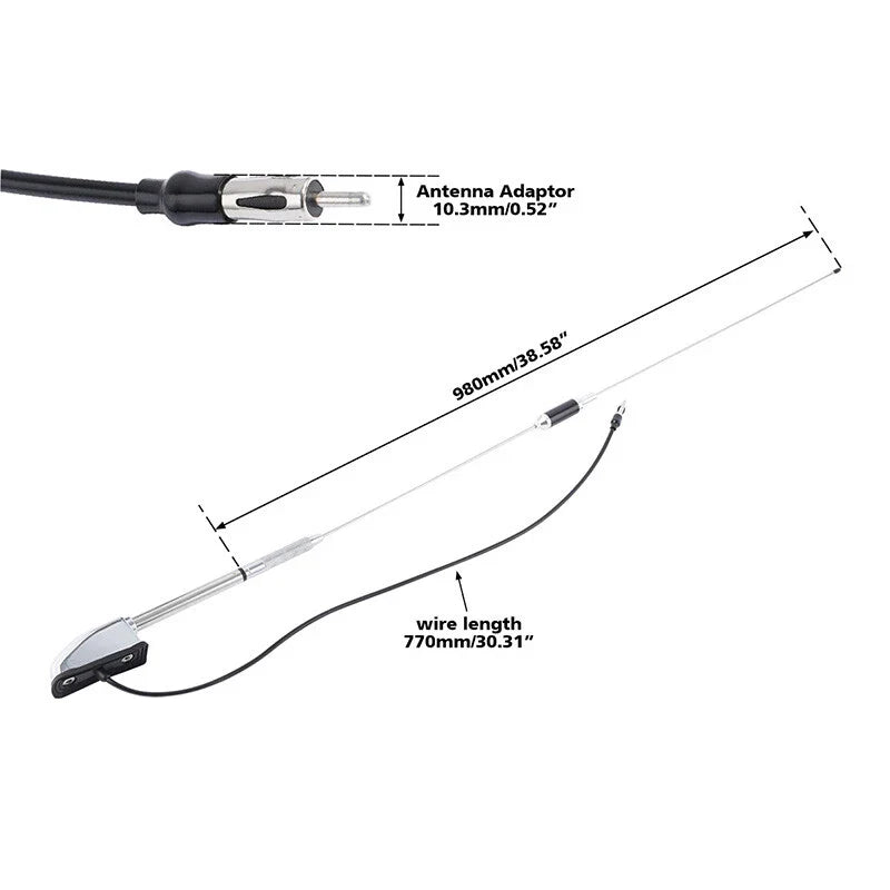 Antenna Audio Covers for Honda Goldwing GL1800 (2001-2017) Chrome