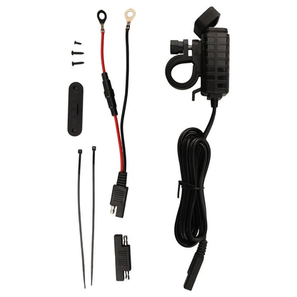 Dual USB Car Charger for Motorcycle with QC 3.0 and PD Compatibility