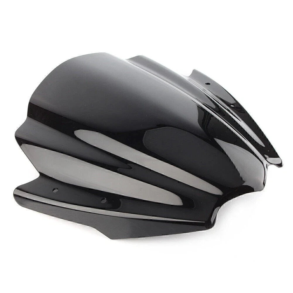 Black ABS Handlebars Clamp Mount Windshield Protector for Universal Motorcycles
