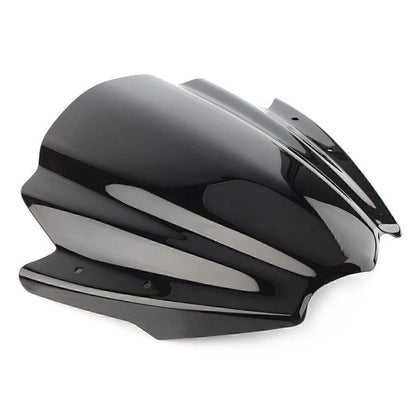 Black ABS Handlebars Clamp Mount Windshield Protector for Universal Motorcycles