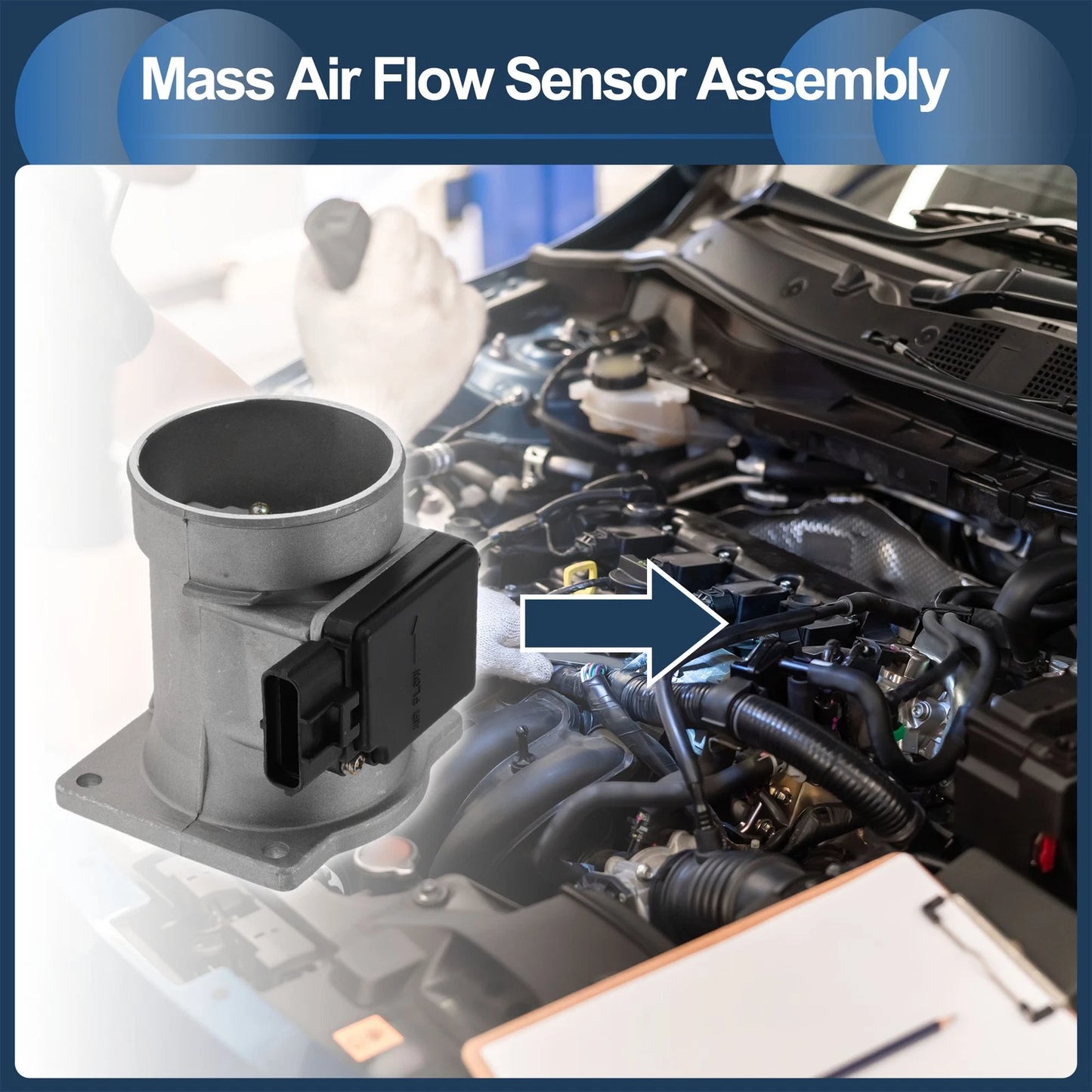 Mass Air Flow Sensor Assembly No.F67Z12B579BBRM for Ford Aerostar (1996–1997)