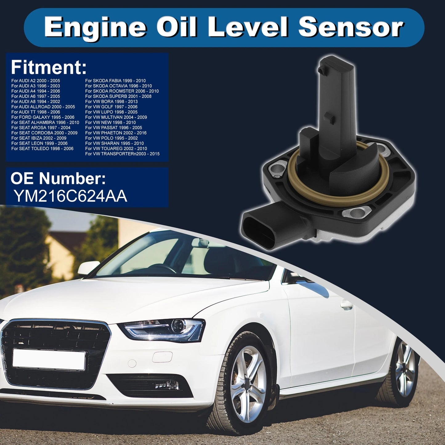 Engine Oil Level Sensor for Audi A2 (2000–2005) YM216C624AA