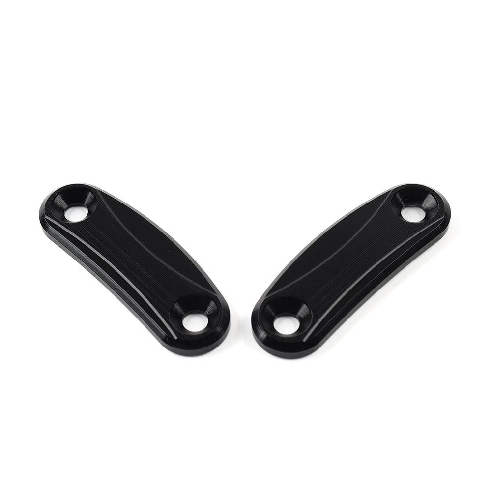 Rearview Mirror Block Off Base Plates Cover Black for Kawasaki ZX-10R (2011–2015)