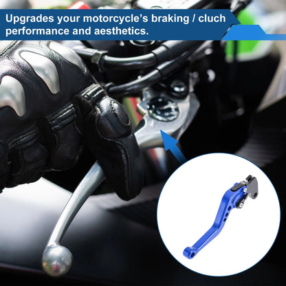 6 Adjustable Brake Clutch Levers for Yamaha Raptor 660 (2001–2004) - Blue