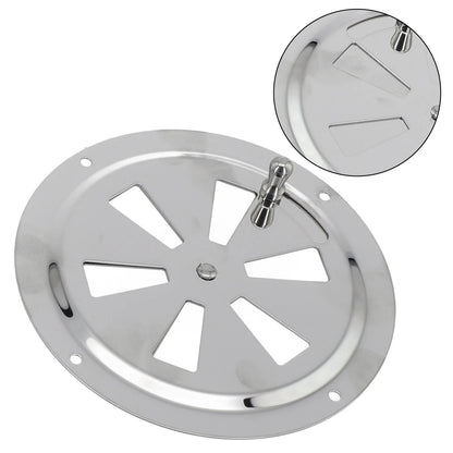 5 x Stainless Steel Marine Air Vent Butterfly Boat Round Louvered Vent for Boat