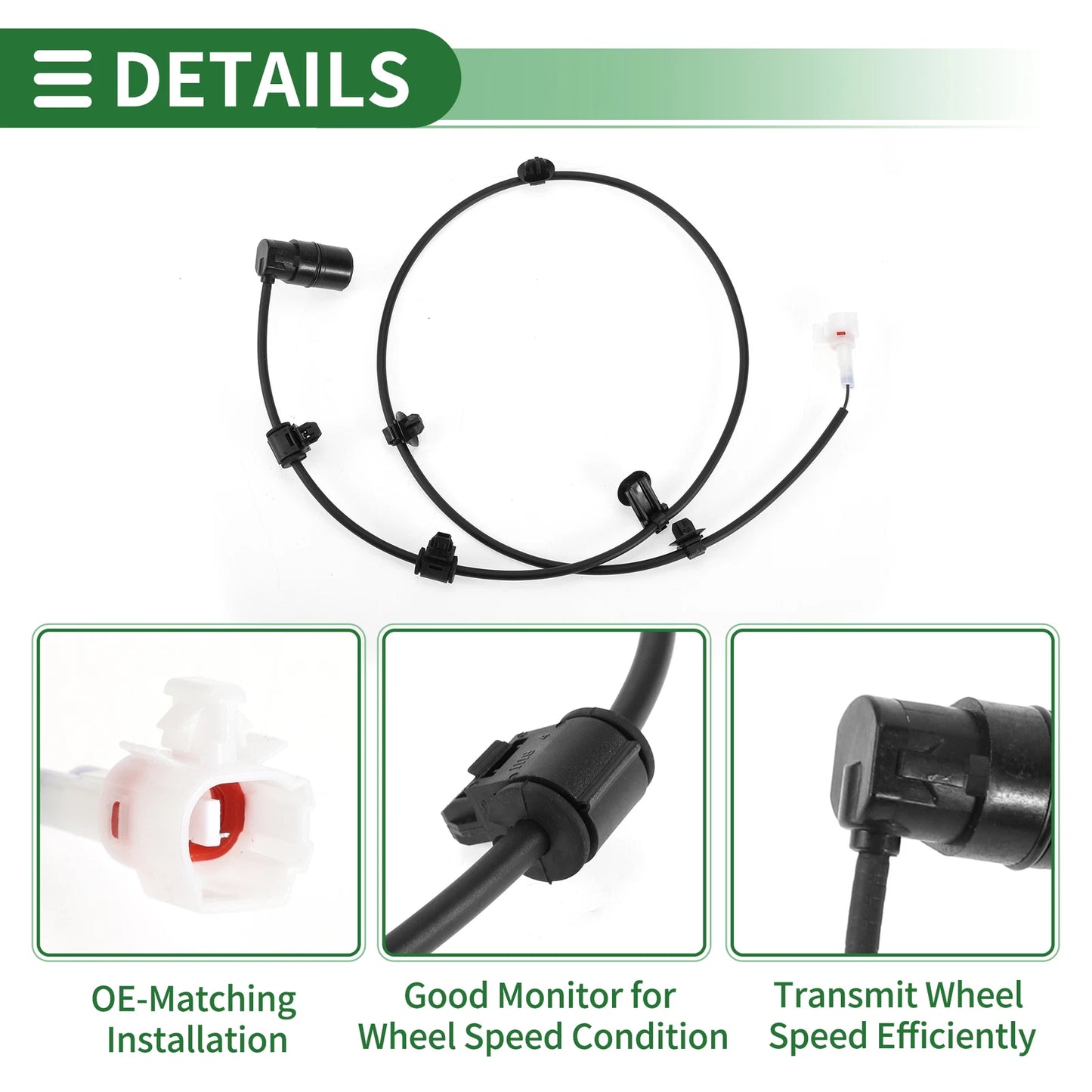 ABS Wheel Speed Sensor No. 895450K050 for Toyota Fortuner (2015–2023)