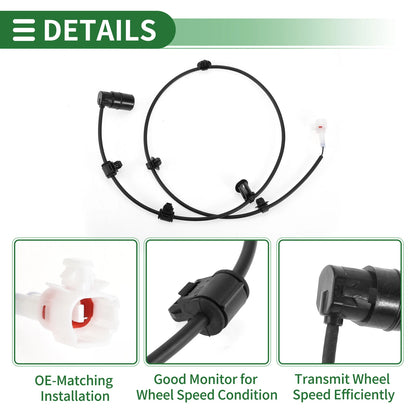 ABS Wheel Speed Sensor No. 895450K050 for Toyota Fortuner (2015–2023)