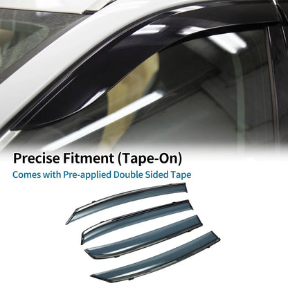 Window Deflectors for Honda Fit Side Window Vent Visors Black 2021-2023