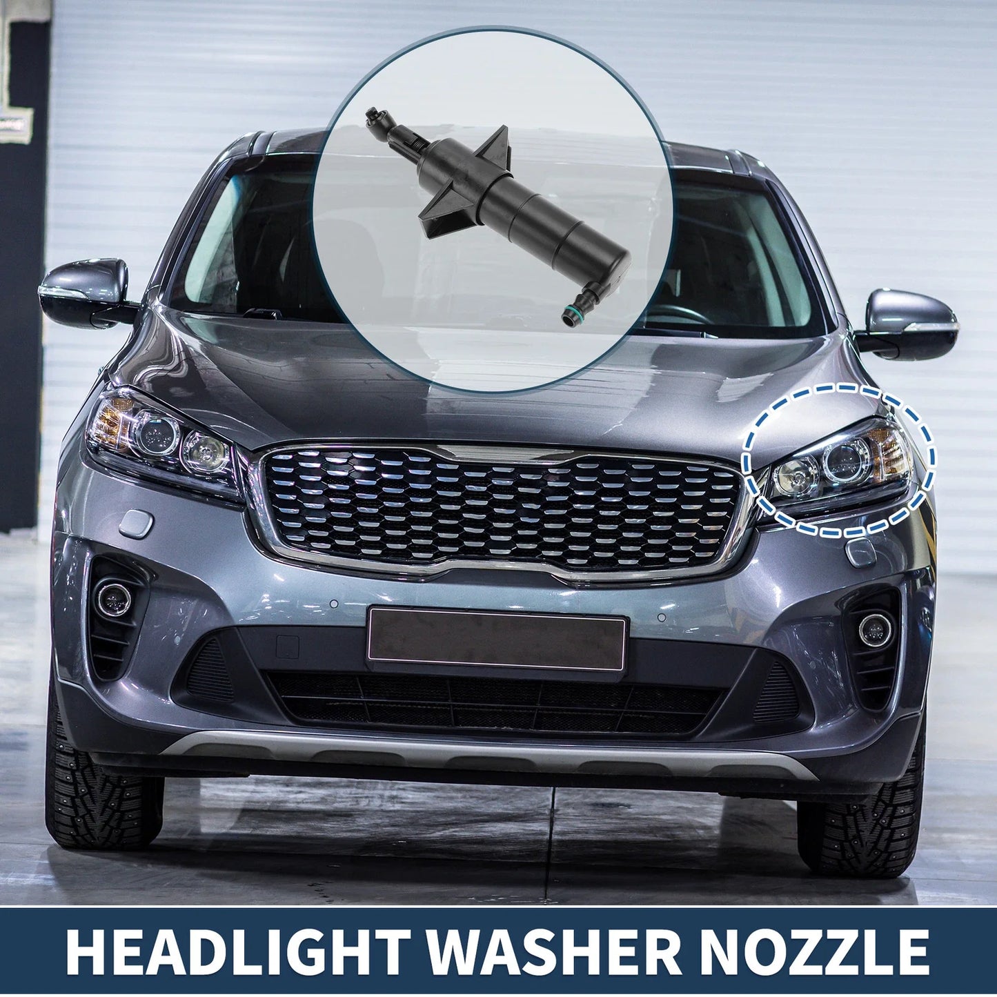 Driver Side Headlight Washer Nozzle for Mercedes-Benz GLK350 (2009-2015)