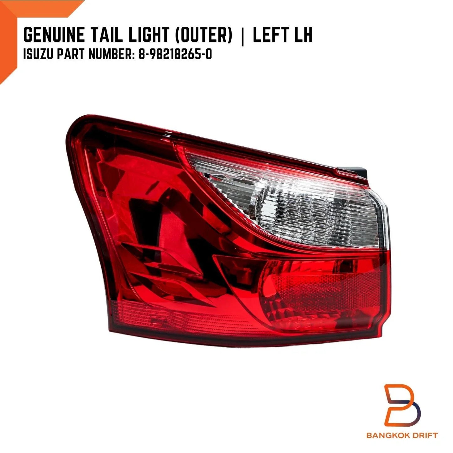 LH Tail Light Rear Lamp Unit for Isuzu MU-X MUX SUV (2013-2017)