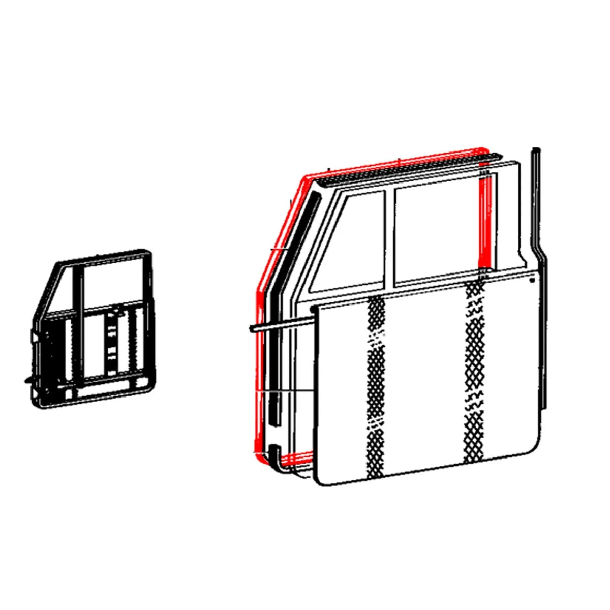 Front Door Weatherstrip Seal for Toyota Land Cruiser FJ40 FJ43 FJ45 HJ45 (1960–1984)