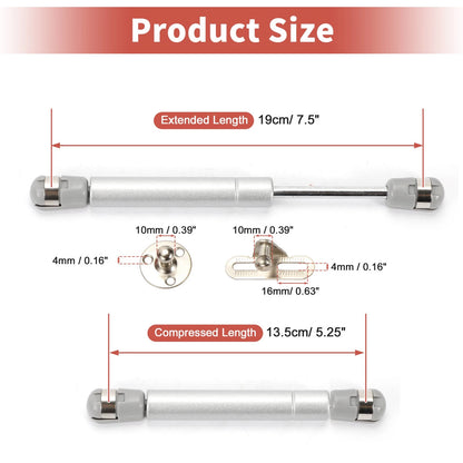 Set of 2 Lift Supports Struts Shocks Gas Spring for RV (7.5 Inch, 18Lbs)