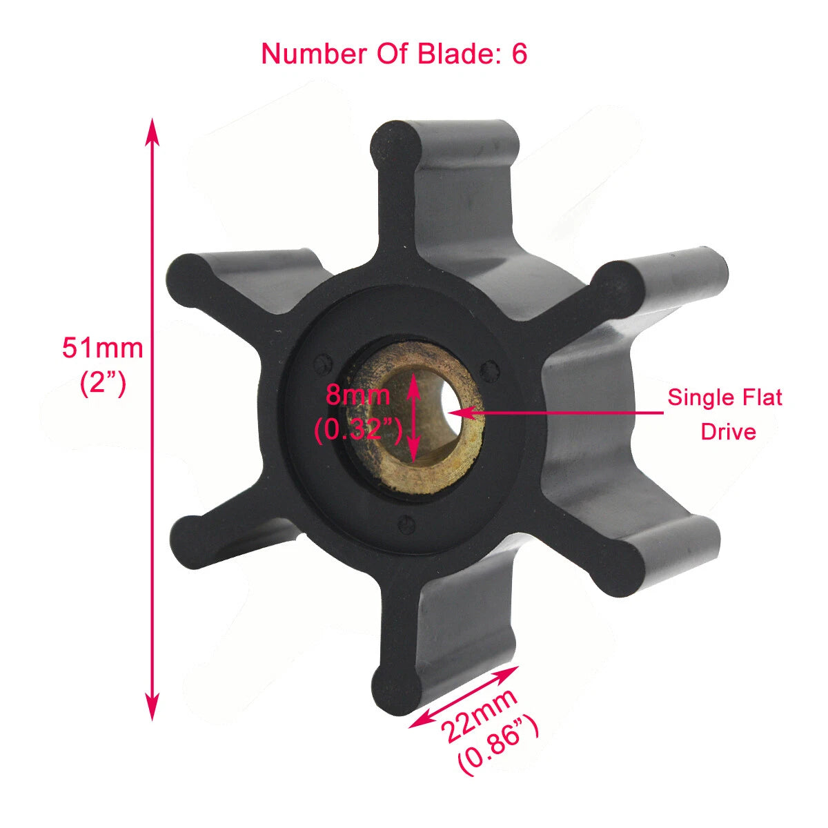 Replacement Impeller for M18 Transfer Pumps (Fits 49-16-2771)
