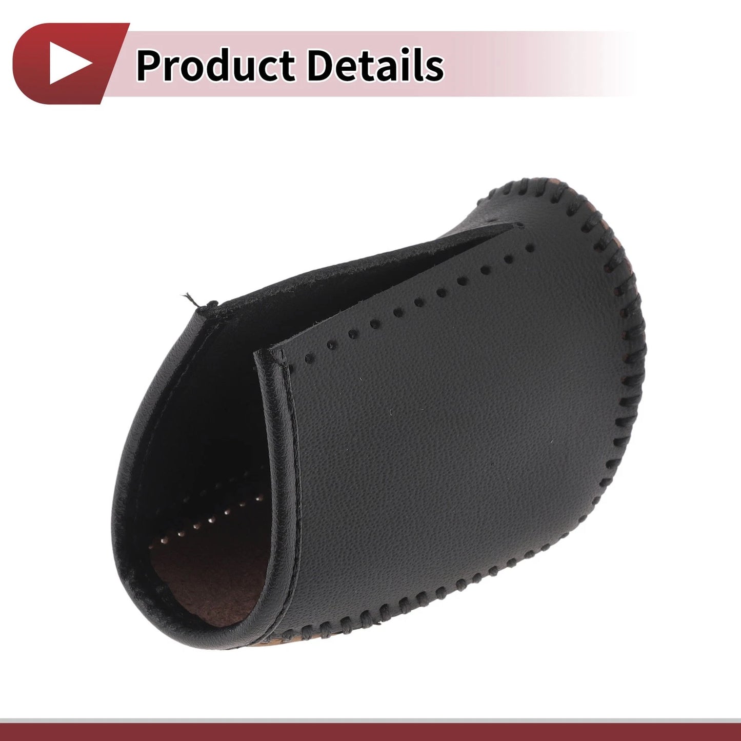 1 Pc Gear Shift Knob Cover for Dodge Journey (2011–2020) Black Brown Faux Leather