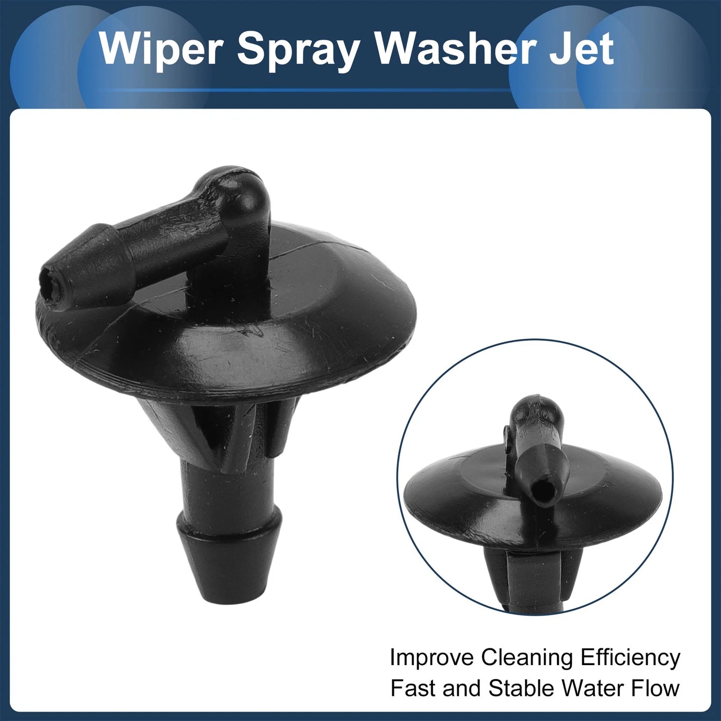 Set of 1 Windshield Washer Nozzle with Fluid Hose for Dodge Sprinter (2007–2018) No. 5125061AA