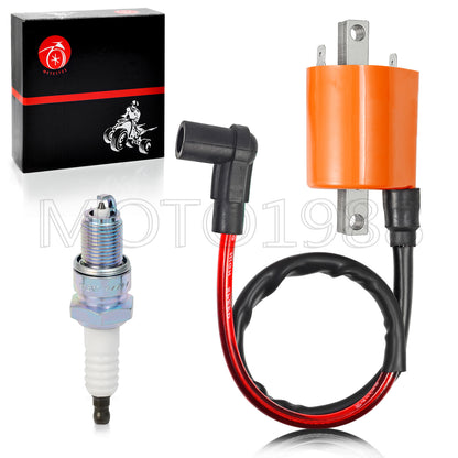 Ignition Coil & Spark Plug for Yamaha Golf Cart G2 (1985–1991)
