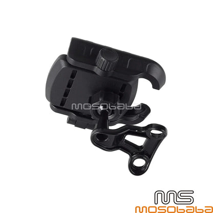 Black Handlebar Phone Carrier Set for Harley Davidson Softail, Street Glide