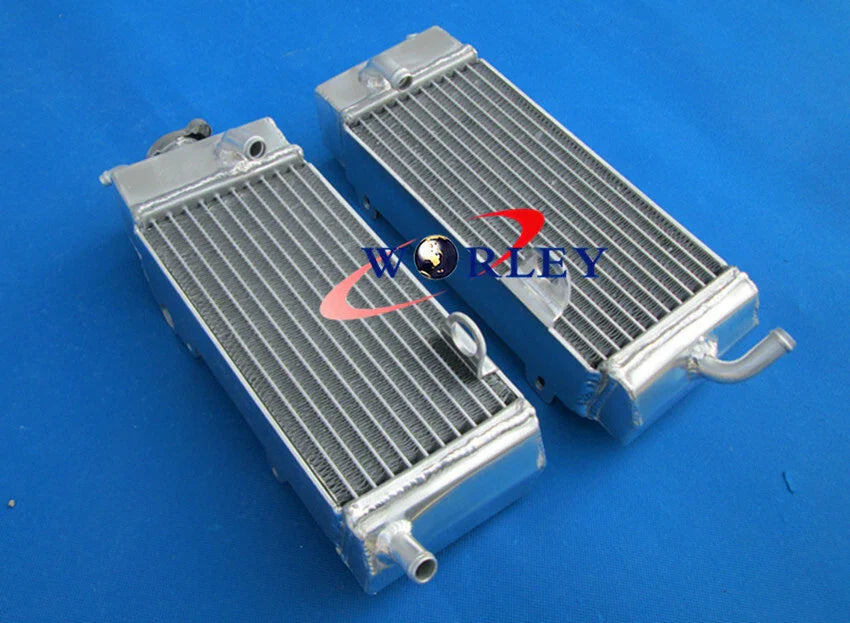 Aluminum Radiator & Blue Hose for Yamaha YZ125 (1989-1992)