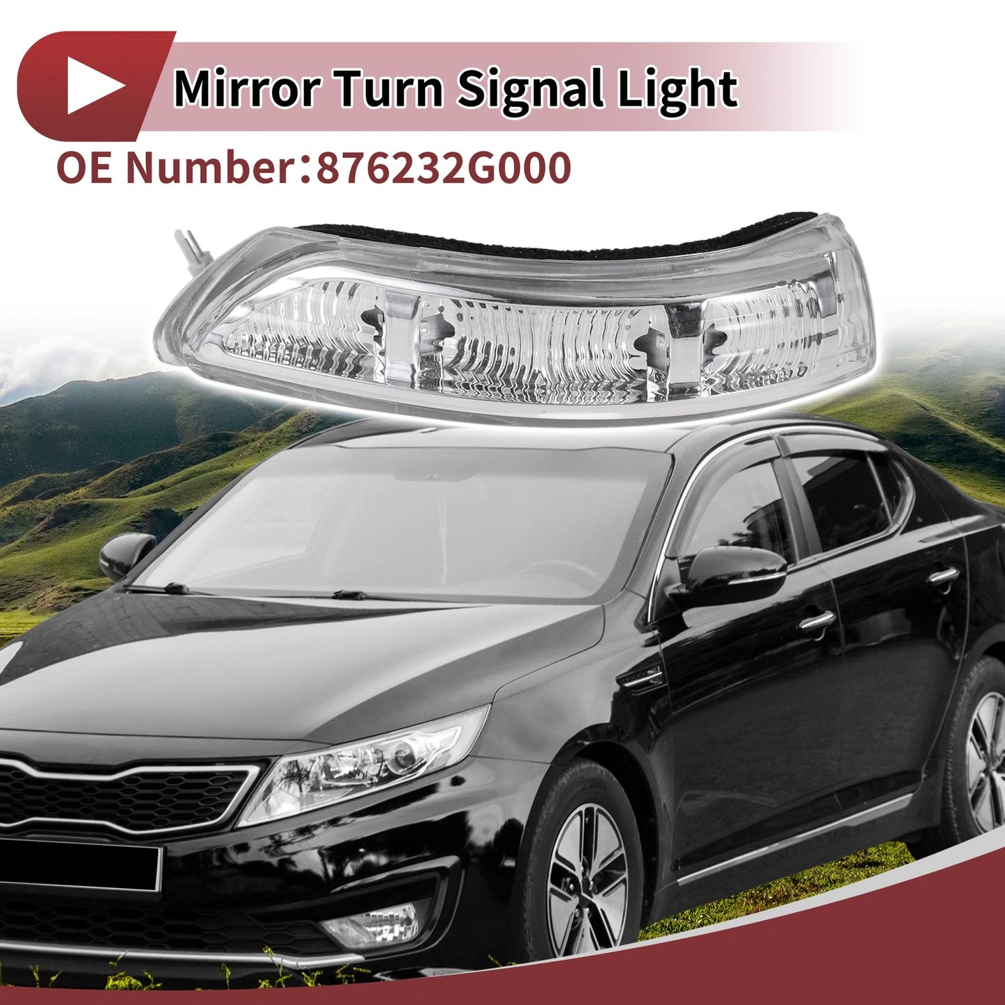 LED Mirror Turn Signal Light for Kia Optima (2009–2010) No. 876232G000